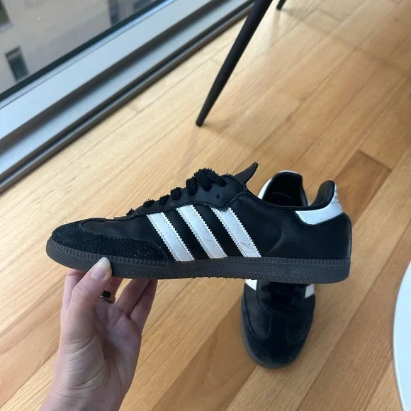 adidas Samba Black and White Sneakers - Picture 2 of 8
